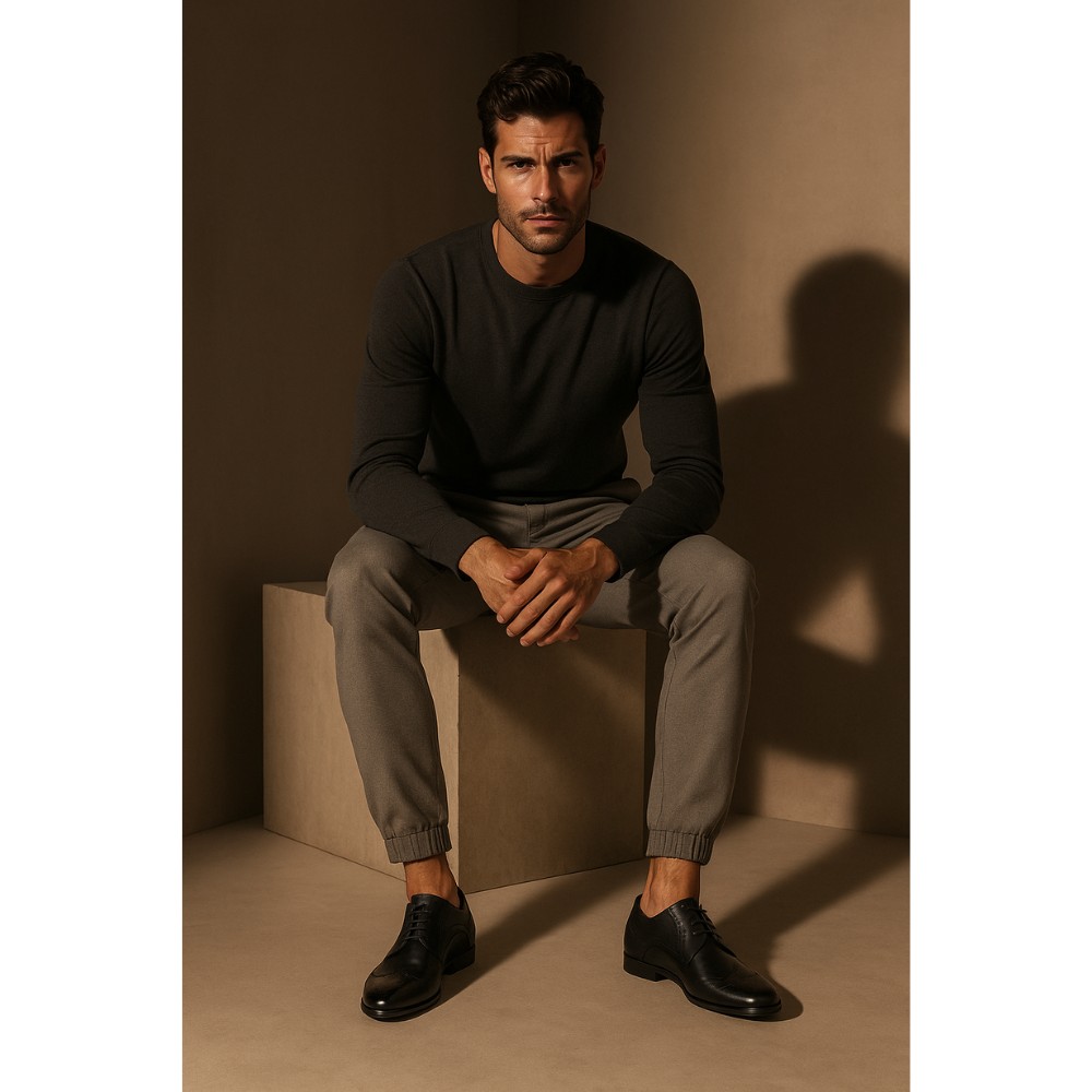 Туфли мужские черные Tapi (Польша) модель 4665