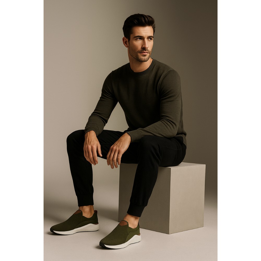 Кросівки чоловічі зелені KangaRoos США арт 79108 000 8012 модель 4716