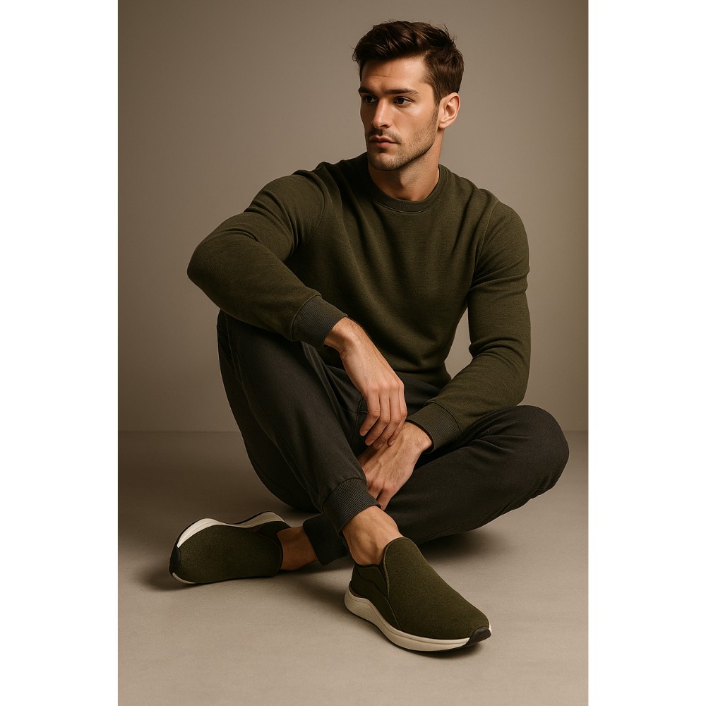 Кросівки чоловічі зелені KangaRoos США арт 79108 000 8012 модель 4716