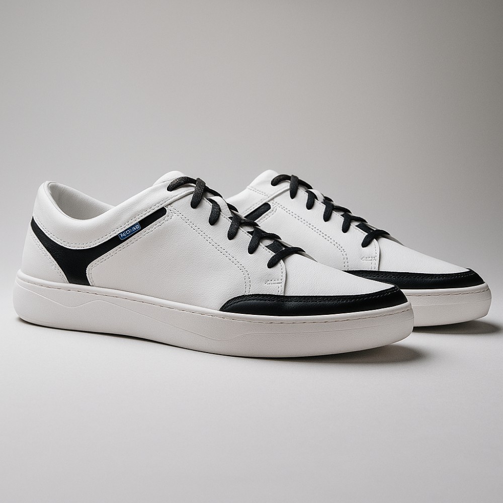 Sneakers man's white BADURA (Poland) model 4767