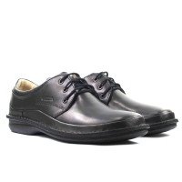 Туфли мужские черные Lesta Польша 082-3674-2-1058 Czarne lico 4789