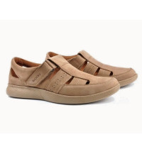 Мокасини чоловічі руді Badura Польща 3821/410/BEZ/NUBUK 4795