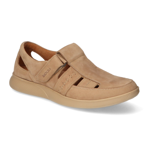 Moccasins men's red Badura Poland 3821/410/BEZ/NUBUK 4795