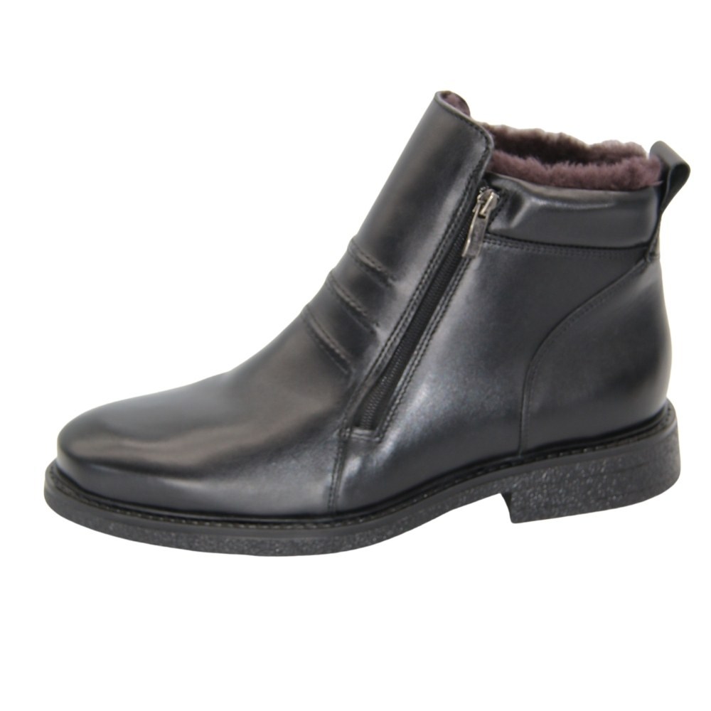 Men’s leather boots with double zips PAN 222 86-091013 1219