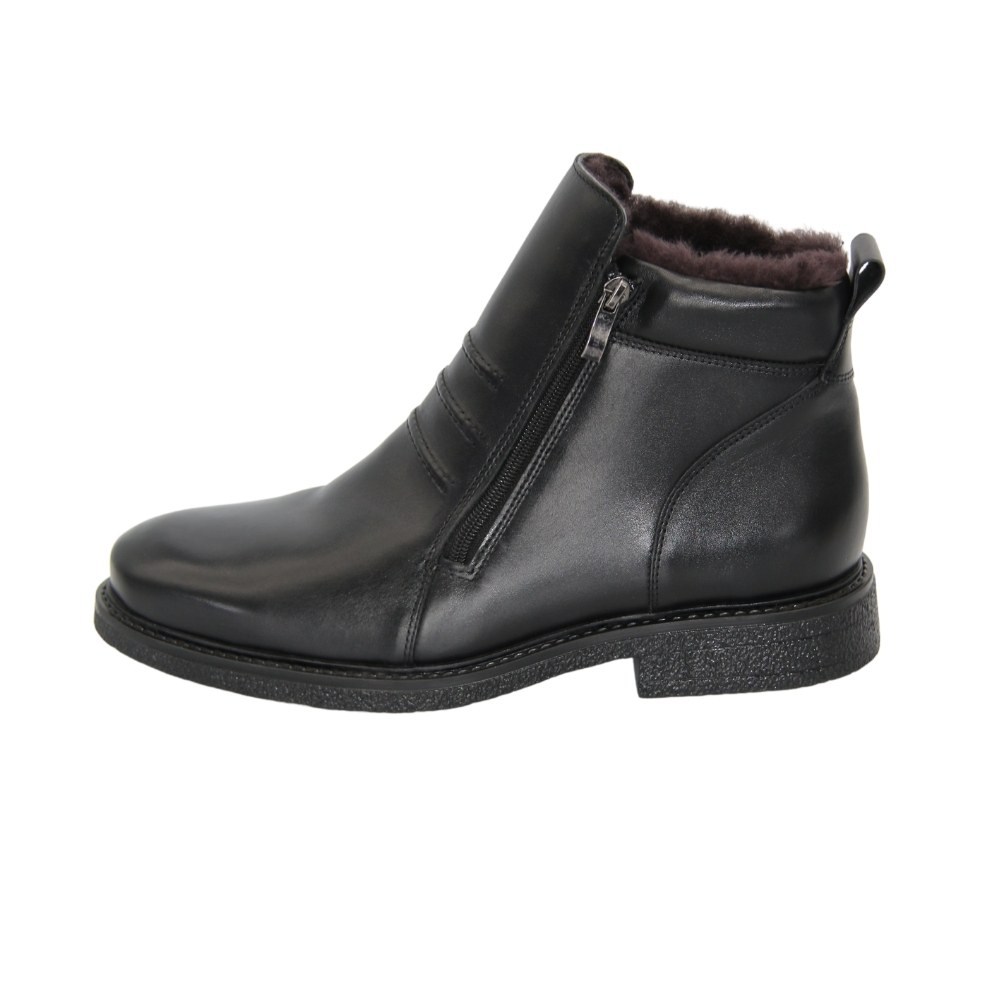 Men’s leather boots with double zips PAN 222 86-091013 1219