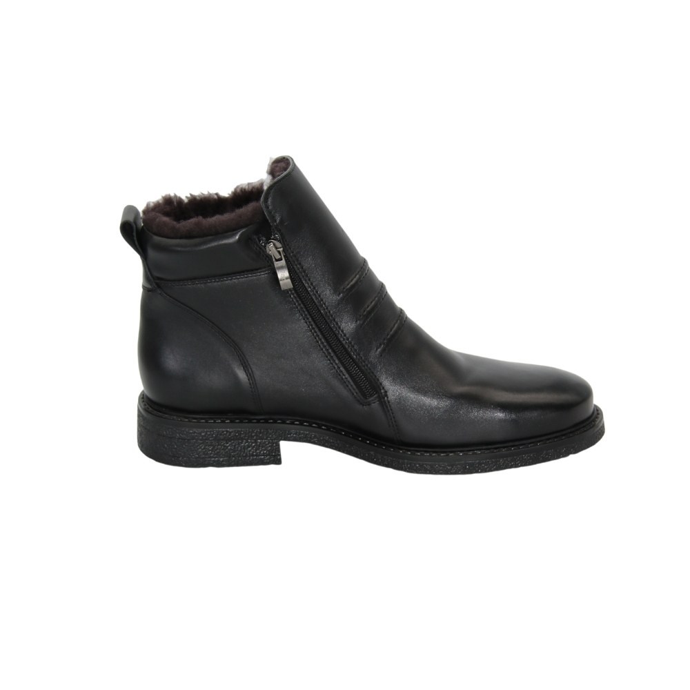 Men’s leather boots with double zips PAN 222 86-091013 1219