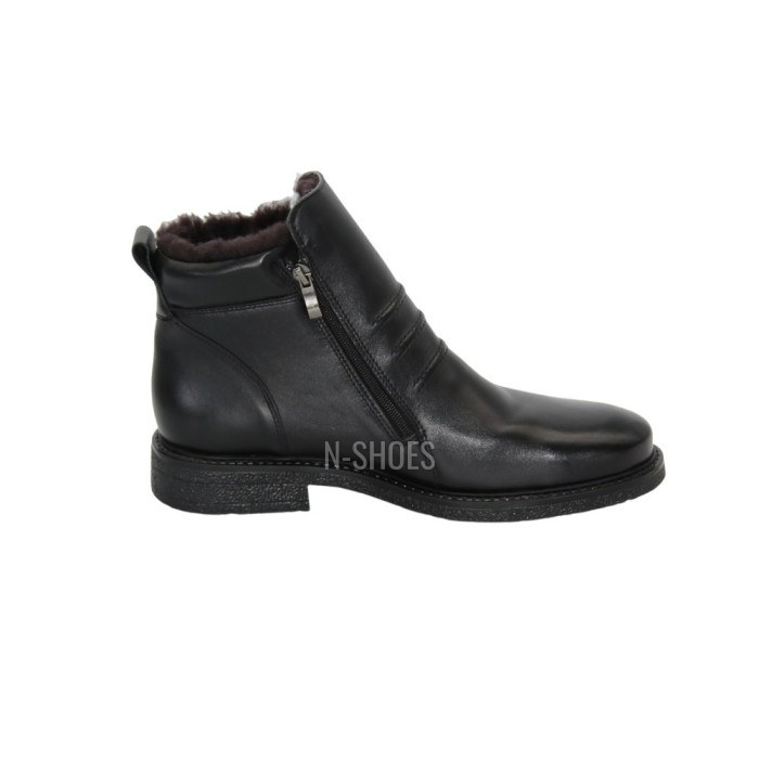 Men’s leather boots with double zips PAN 222 86-091013 1219