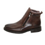 Men’s brown winter boots PAN 1219 with two zippers