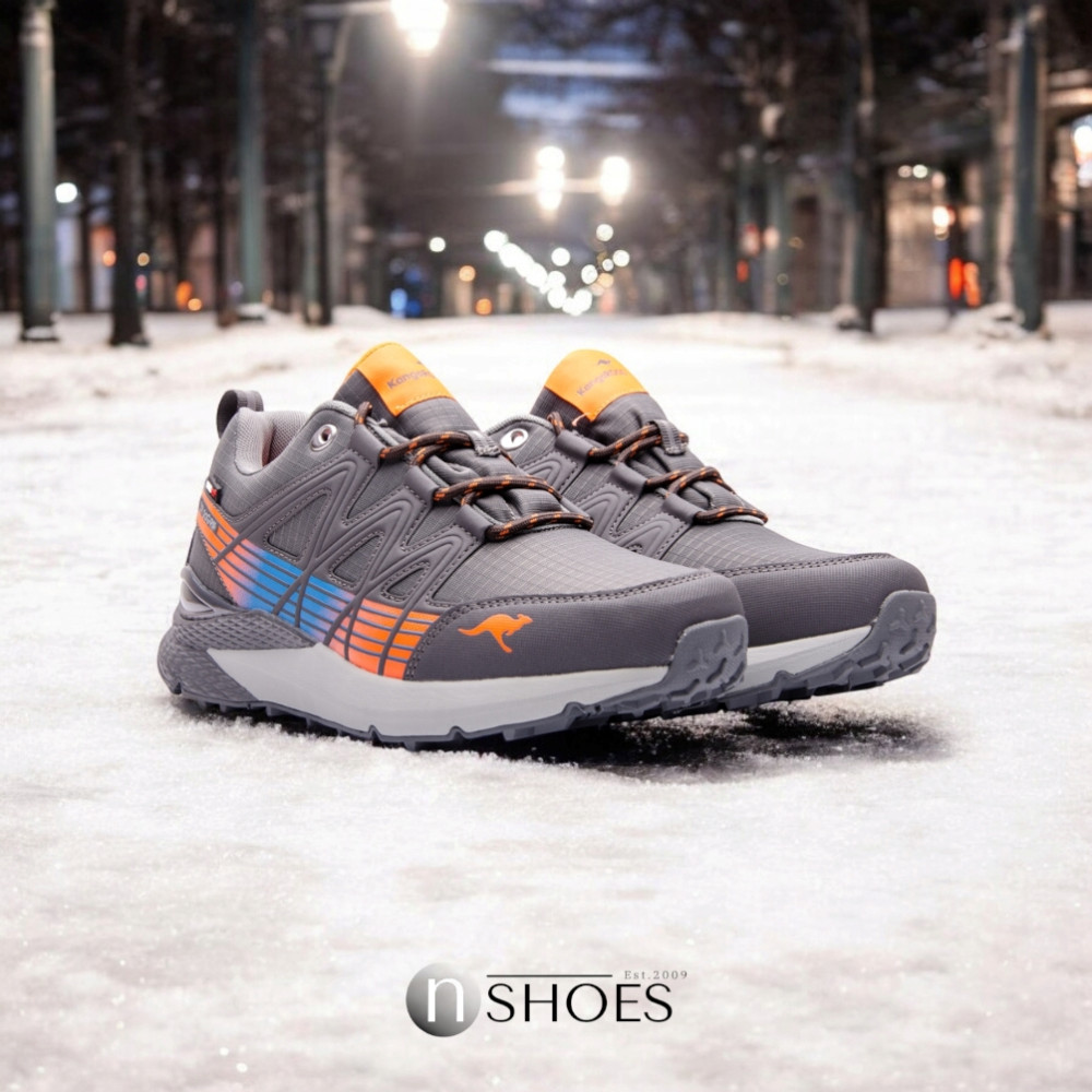 Серые кроссовки Kangaroos (США) модель 4865