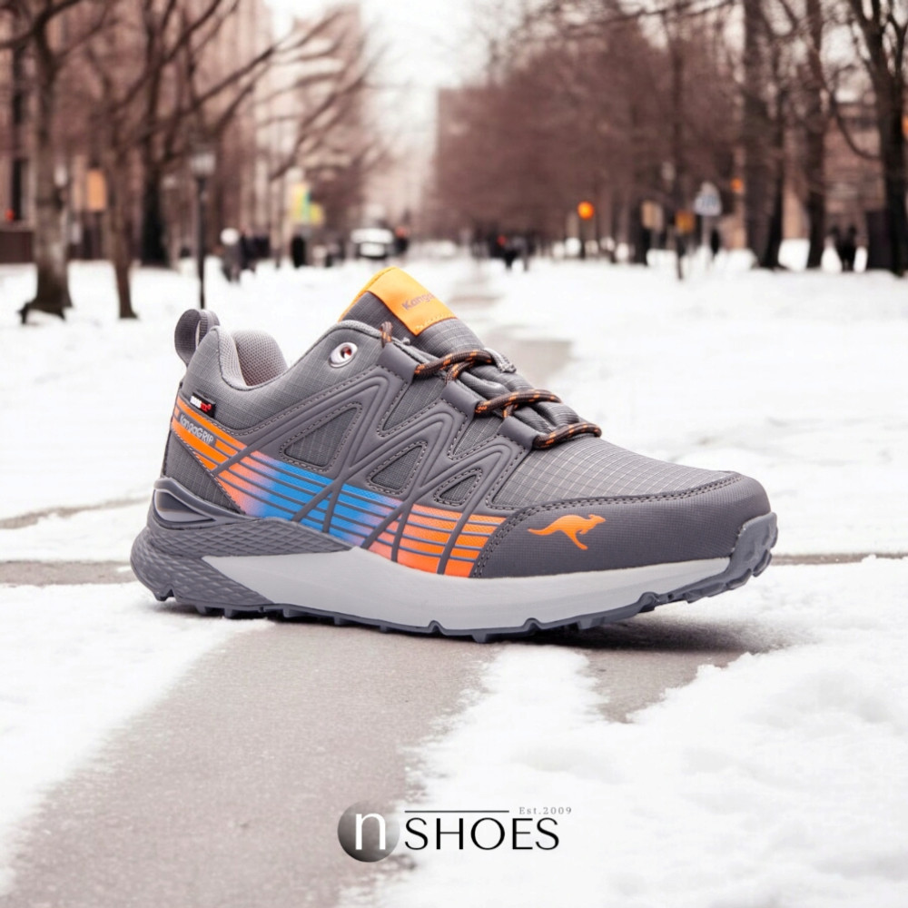 Серые кроссовки Kangaroos (США) модель 4865