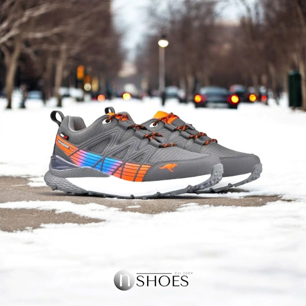 Серые кроссовки Kangaroos (США) модель 4865