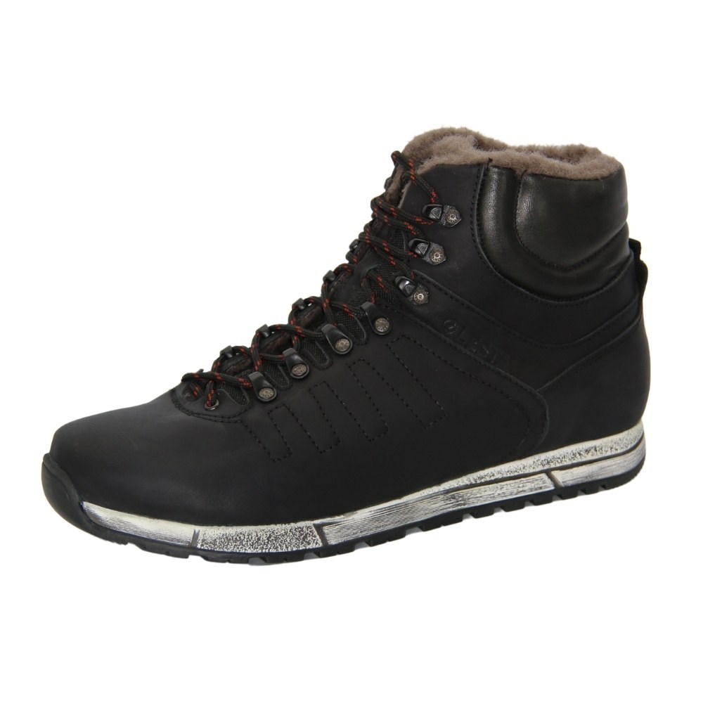 Чоловічі чорні черевики зимові LESTA (Польща) модель 4880