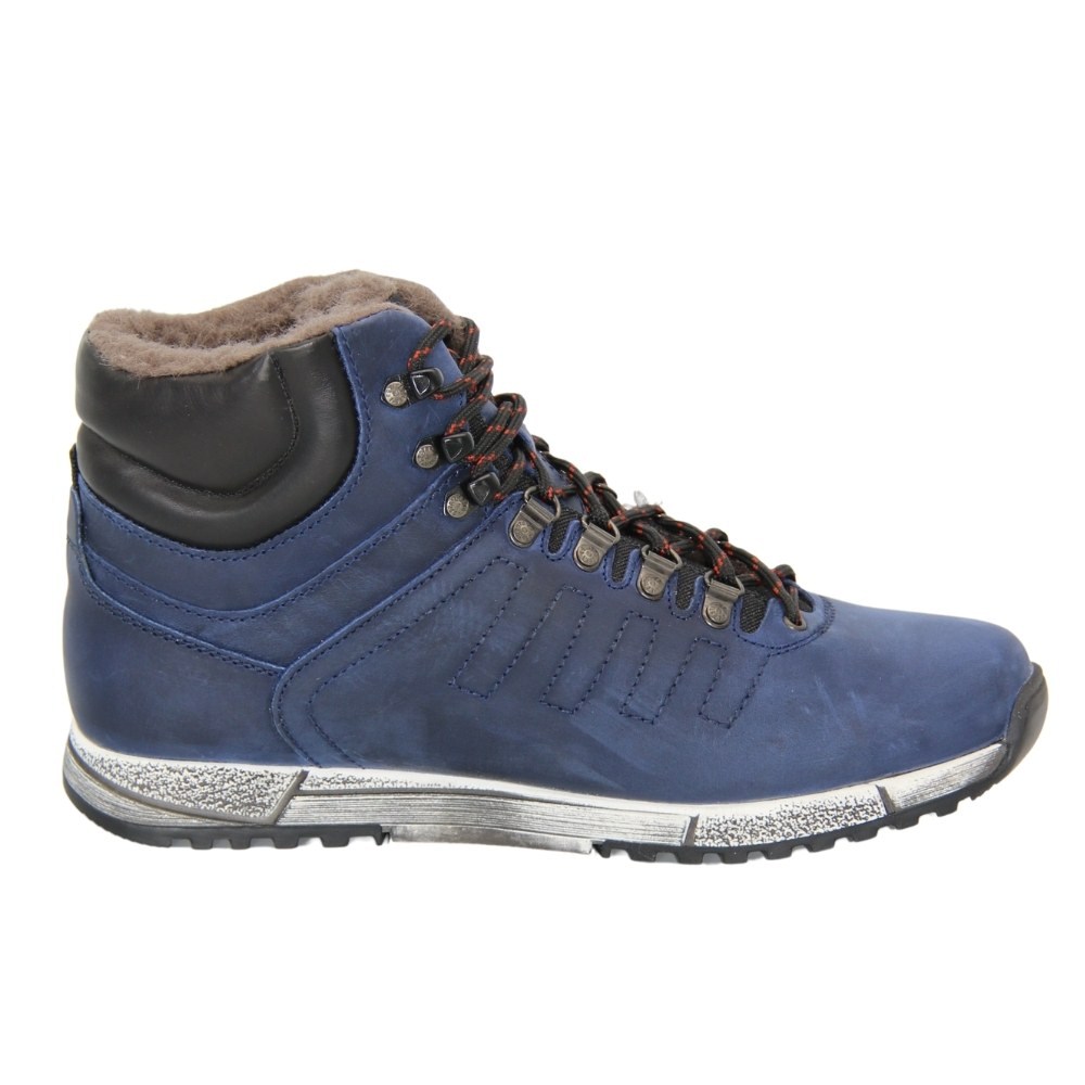 Men's blue boots with lacing winter Lesta (Poland) model 4894