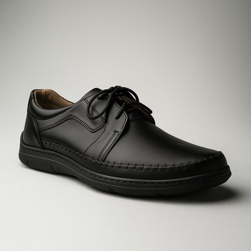 Мокасины мужские черные Lesta (Польша) модель 4903