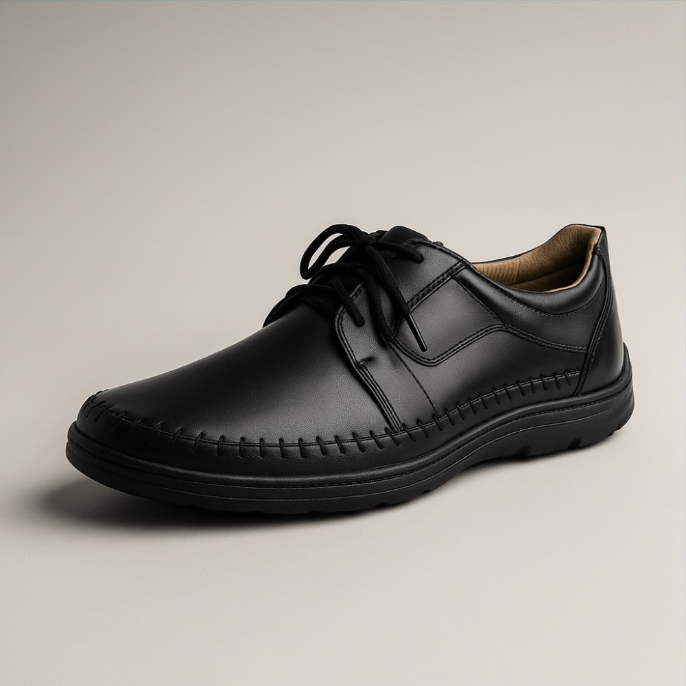 Мокасины мужские черные Lesta (Польша) модель 4903