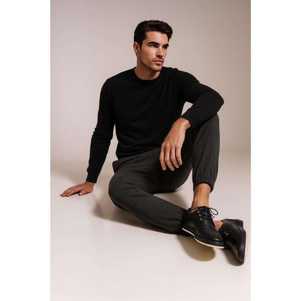 Туфли мужские черные Kadar модель 4907