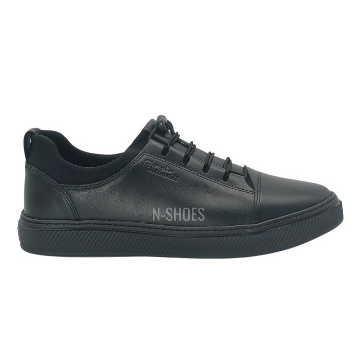 Men’s black mid-season sneakers Giorgio Minardi 373SpCz 5065 in genuine leather