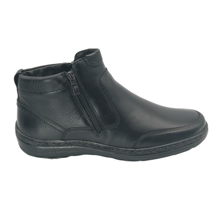 Men’s black winter boots Giorgio Minardi 1414 5066 made of genuine leather