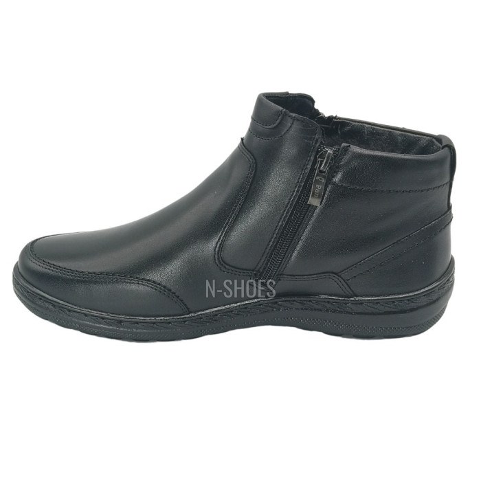Men’s black winter boots Giorgio Minardi 1414 5066 made of genuine leather