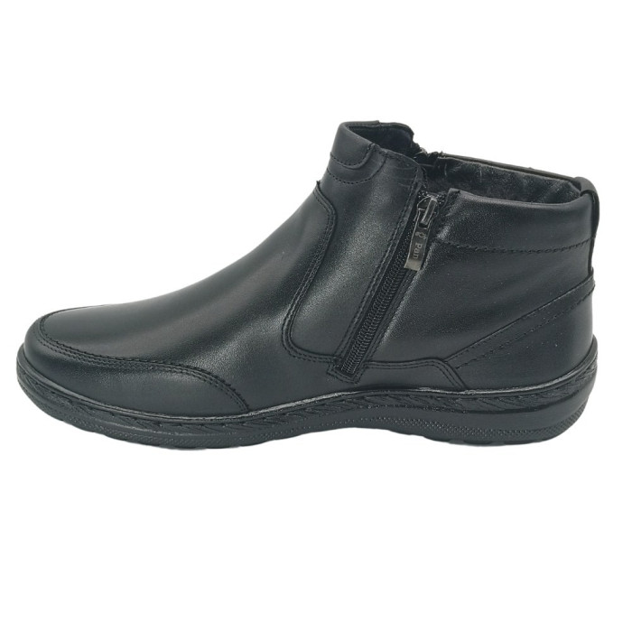 Men’s black winter boots Giorgio Minardi 1414 5066 made of genuine leather