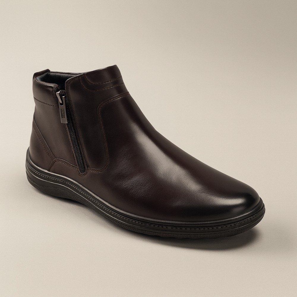 Men’s Winter Boots Giorgio Minardi 1415 5068 Made of Genuine Leather and Wool