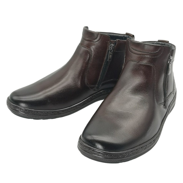 Men’s Winter Boots Giorgio Minardi 1415 5068 Made of Genuine Leather and Wool