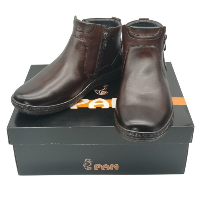 Men’s Winter Boots Giorgio Minardi 1415 5068 Made of Genuine Leather and Wool