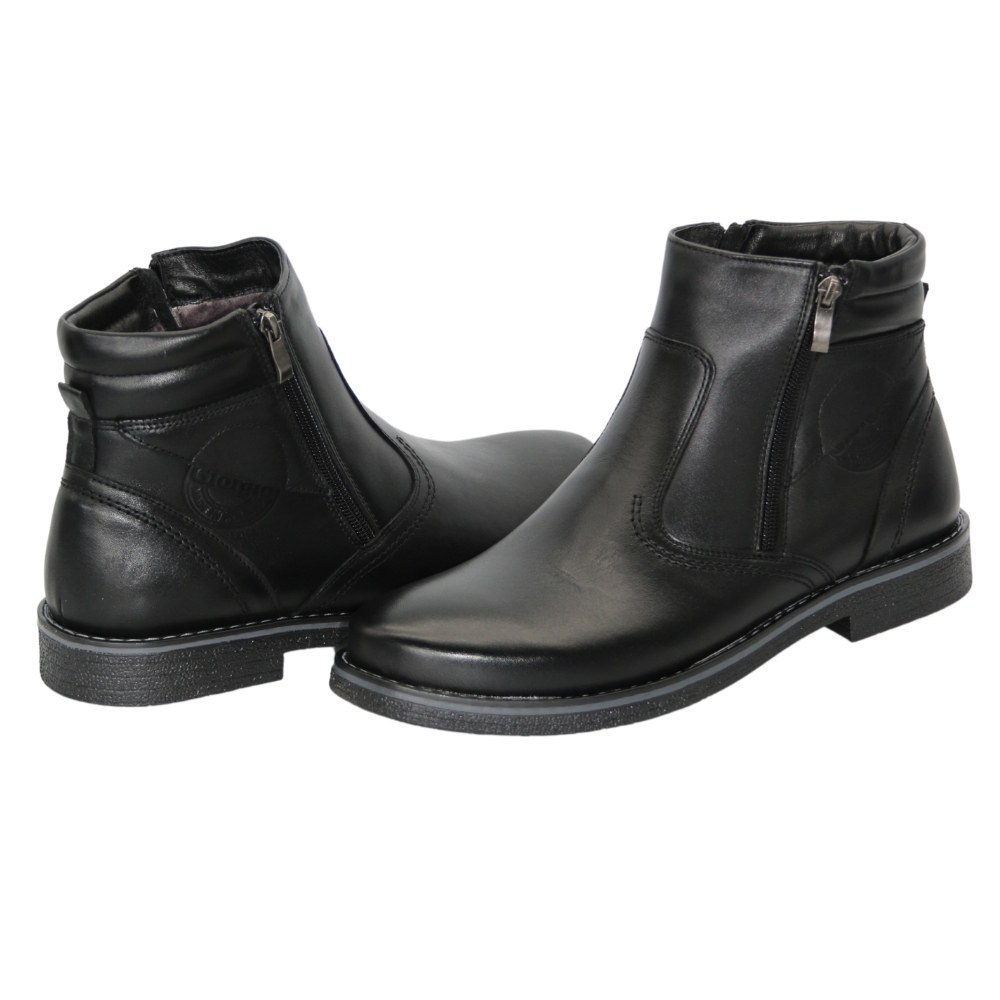 Мужские черные ботинки Minardi by Pan (Польша) модель 5115