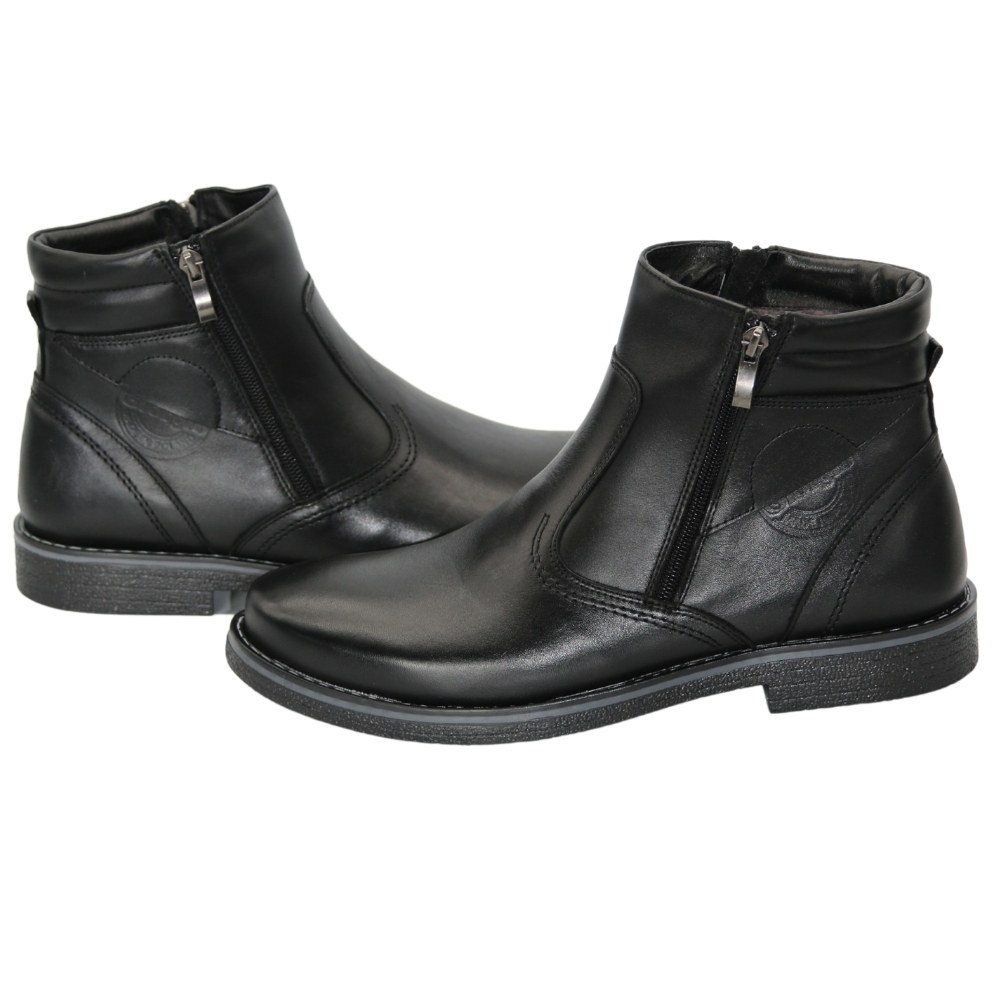 Мужские черные ботинки Minardi by Pan (Польша) модель 5115