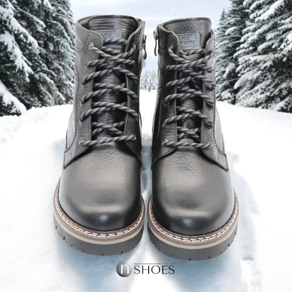 Зимові шкіряні черевики на натуральній вовні Giorgio Minardi (Польща) модель 5382-5116 