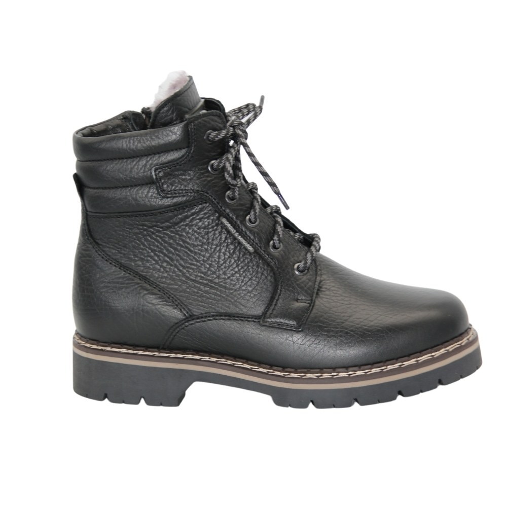 Мужские черные ботинки зимние Giorgio Minardi by Pan (Польша) модель 5116