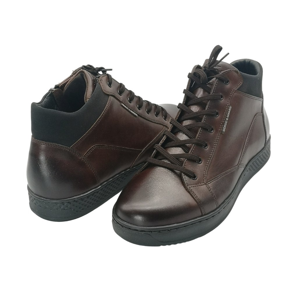 Men's brown boots Giorgio Minardi by Pan (Poland) model 5147
