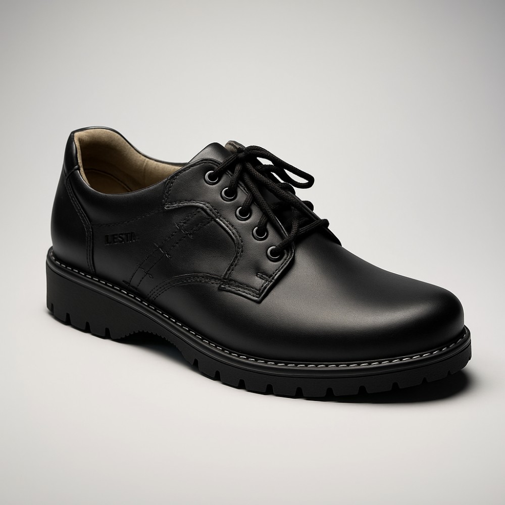Мужские черные туфли Lesta (Польша) модель 5154