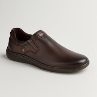Men's brown shoes Minardi Poland 1366 5202