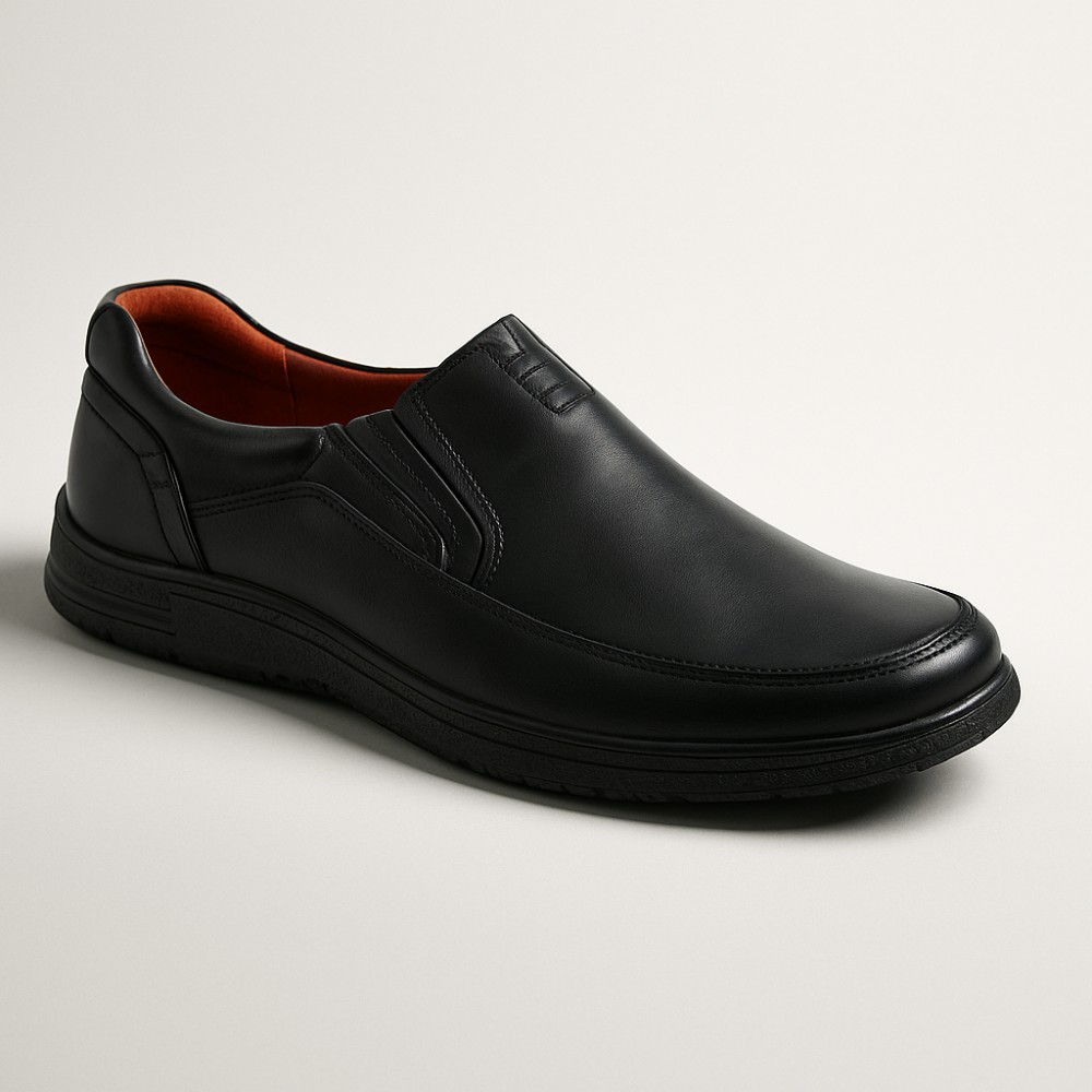 Мужские черные туфли комфорт Giorgio Minardi (Польша) модель 5203