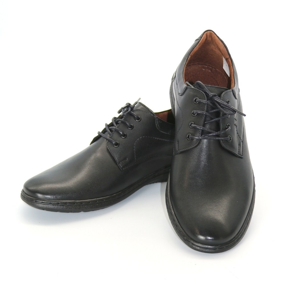 Мужские черные туфли комфорт Giorgio Minardi (Польша) модель 5204