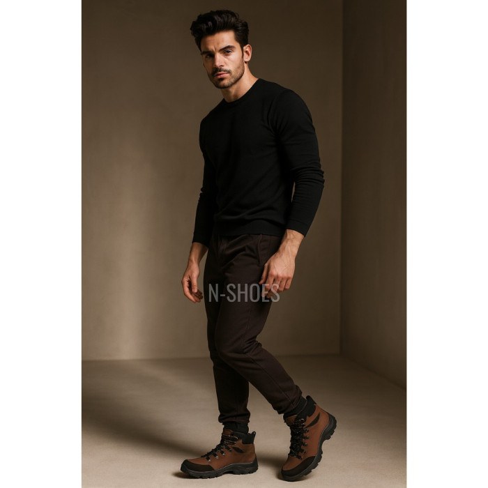 Men’s Winter Boots Tapi f-9130 brozowy 5449