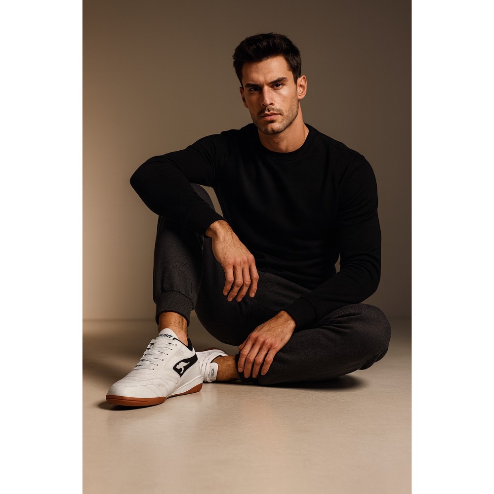 Черно-белые мужские кроссовки KangaRoos K-Yard-3021-B-7324A-000-005 5276