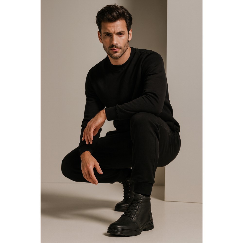 Купити чоловічі чорні черевики Lasocki MI07-B247-B84-03 5307 Black з натуральної шкіри