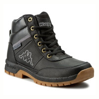 Black trekking boots Kappa Italy Bright Mid Light 242075 Black 1111-5315