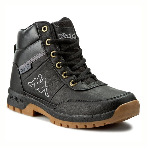 Black trekking boots Kappa Italy Bright Mid Light 242075 Black 1111-5315