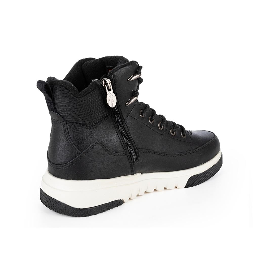 Чоловічі чорні зимові черевики GRUNBERG 148198-13-01 з натуральної шкіри