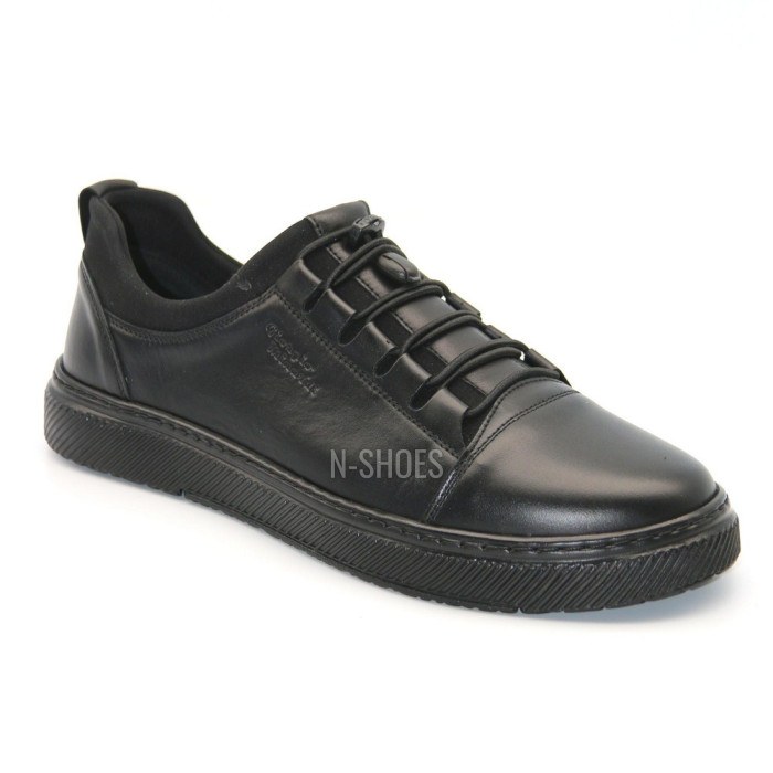 Buy men’s black leather sneakers Giorgio Minardi C21B-373 5377-5065