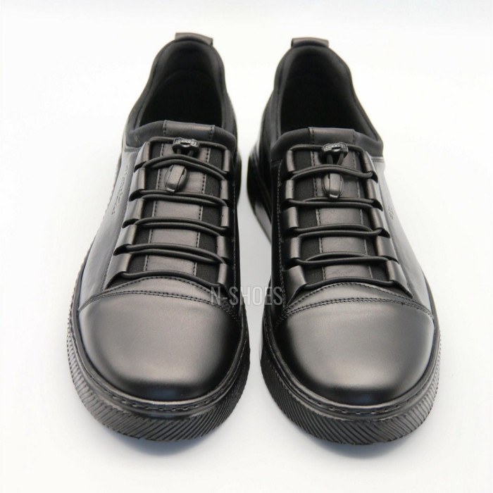 Buy men’s black leather sneakers Giorgio Minardi C21B-373 5377-5065