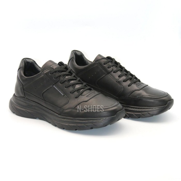 Buy men’s black leather sneakers Giorgio Minardi 1604 czarny 5378