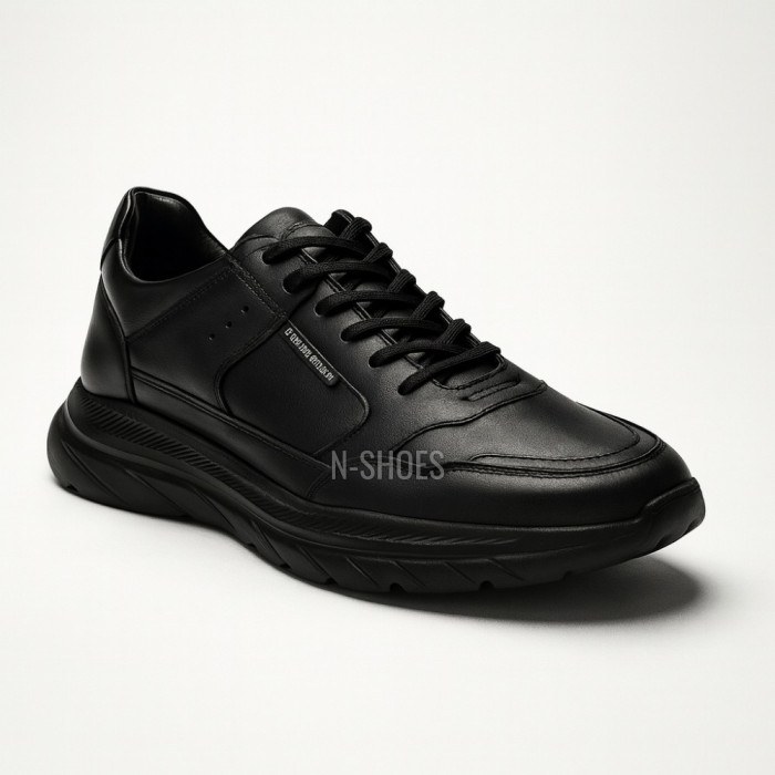 Buy men’s black leather sneakers Giorgio Minardi 1604 czarny 5378