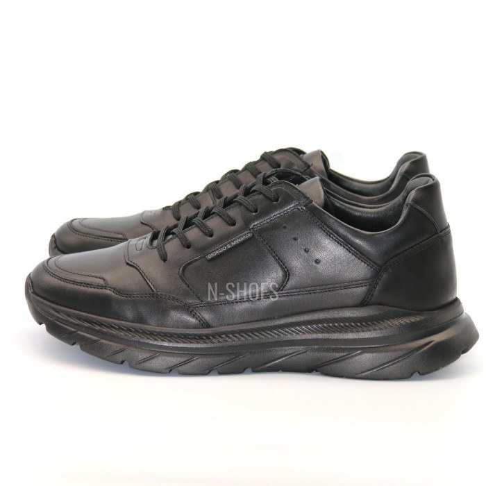 Buy men’s black leather sneakers Giorgio Minardi 1604 czarny 5378