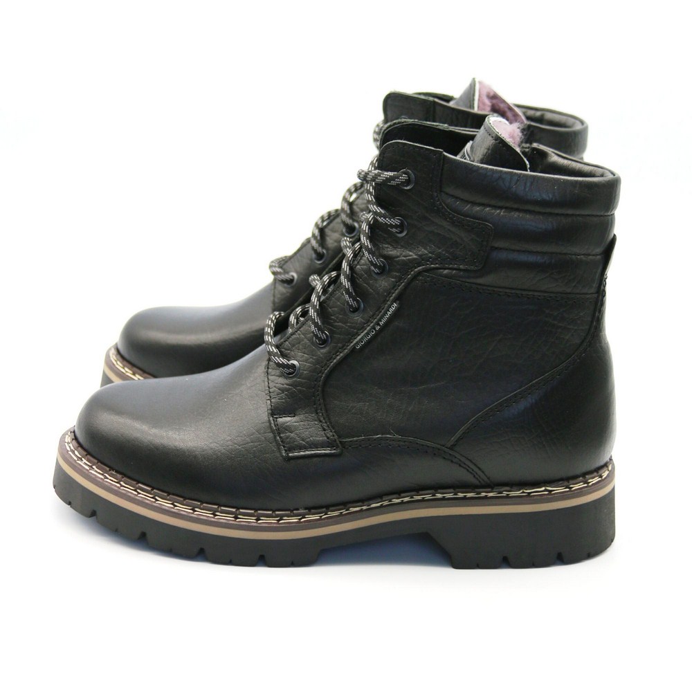 Зимові шкіряні черевики на натуральній вовні Giorgio Minardi (Польща) модель 5382-5116 