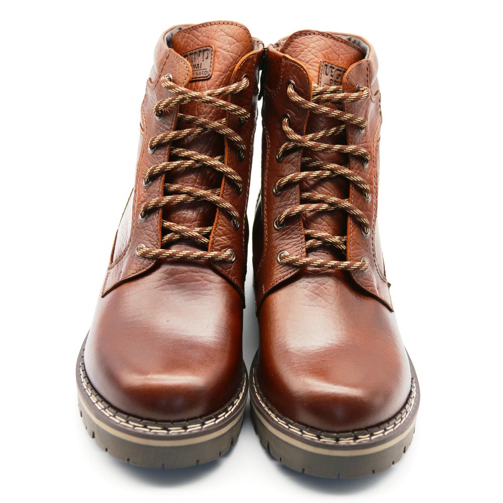 Зимові шкіряні черевики на натуральній вовні Giorgio Minardi (Польща) модель 5383