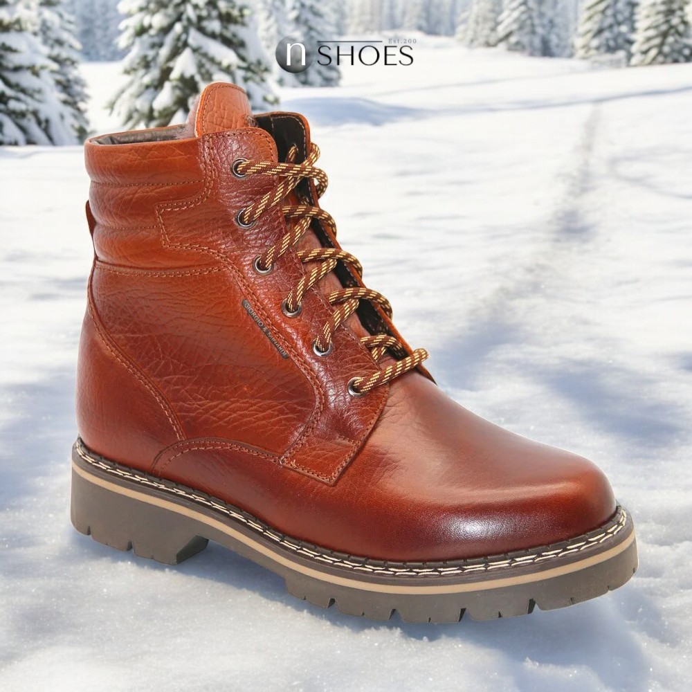 Зимові шкіряні черевики на натуральній вовні Giorgio Minardi (Польща) модель 5383